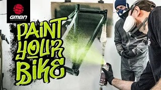 How To Paint A Mountain Bike | DIY Bike Upgrades