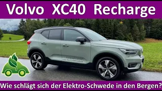Volvo XC40 Recharge - Bergverbrauchs- und Rekuperationstest