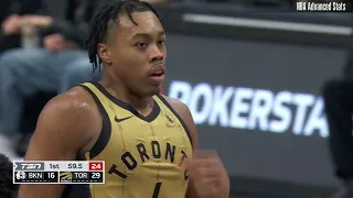 Scottie Barnes 18 pts 12 reb 3 ast vs Brooklyn Nets | 2024-02-22