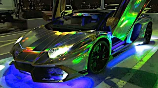 Best of Lamborghini Sounds and Neon Run Compilation