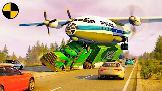 Plane Emergency Landing on Highway and other Accidents #2 😱 BeamNG.Drive