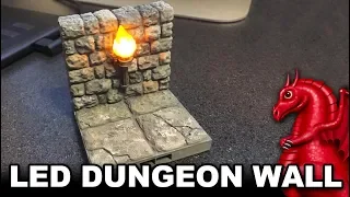 LED dungeon torch wall