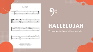 Hallelujah Trombone Duet Sheet Music