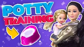 Barbie - Potty Training with the Twins | Ep.50