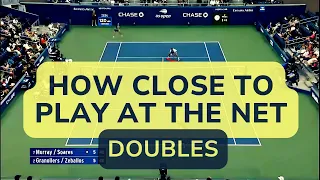 How Close Should you Play at the Net in Doubles Tennis