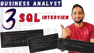3 SQL Queries Asked in Interview for Business Analyst - Solved