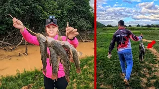 QUANDO CHEGAMOS NAS GALHADAS ERA UM PEIXE ATRÁS DO OUTRO PESCARIA