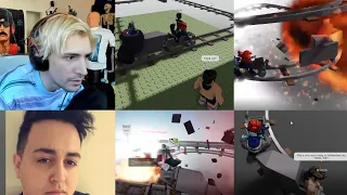 xQc plays the GOOFIEST Roblox Train Game With Poke!