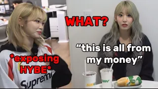 CHAEWON exposing on how HYBE treated them and made SAKURA dumbfounded (ft. YOOJAESUK)