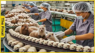 How the Chinese Earn 10 Million USD from Mink Fur Farms | Food Processing Machines