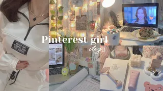 PINTEREST GIRL VLOG🎀, kdrama,banana bread & studying🍞📚🎧.