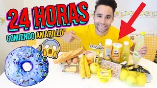 24 horas comiendo AMARILLO - All day eating YELLOW food colors Mayden