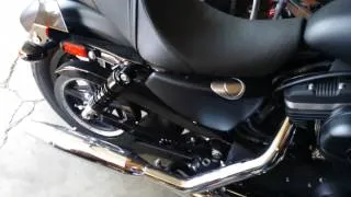 2014 HD Iron 883 Stock Sound Vs. Street cannon exhaust Sound