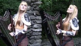 SKYRIM / MORROWIND Medley - Harp Twins - Electric Harp