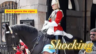 Shocking!!! Silly Idiots Provoked and Messed the king’s guard horse!!!