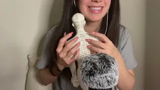 Acupuncture Doll triggers ASMR (tapping, scratching, gripping) No talking