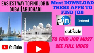 EASIEST WAY TO FIND JOB ON VISIT VISA IN DUBAI | ABU DHABI | UAE | ZK OFFICIAL VLOG