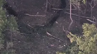Debris field aerials after missing fighter jet found