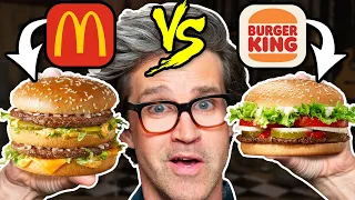 McDonald's vs. Burger King Taste Test | FOOD FEUDS