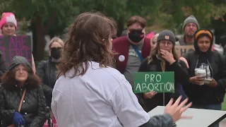 Abortion rights advocates rally outside Ohio Statehouse