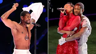 Usher and Alicia Keys Perform My Boo at Super Bowl Halftime