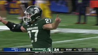 Michigan State Pick-Six vs. Pitt | 2021 Peach Bowl