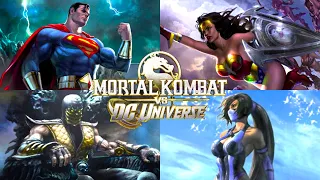 Mortal Kombat vs DC Universe - All Characters Endings / Tower Endings (4K 60FPS)