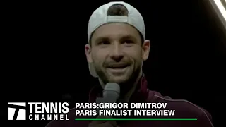 Grigor Dimitrov Reflects On Memorable Week; Paris Finalist Speech