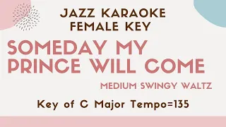 Someday my prince will come [sing along background JAZZ KARAOKE music] for female singers