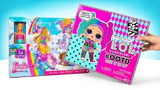 Barbie VS L.O.L. Surprise! UNBOXING 2 NEUE Adventskalender mit Überraschungen