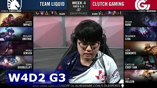 TL vs CG | Week 4 Day 2 S9 LCS Summer 2019 | Team Liquid vs Clutch Gaming W4D2