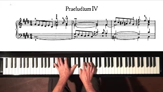 Bach Prelude and Fugue No.4 Well Tempered Clavier, Book 1 with Harmonic Pedal