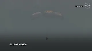 SpaceX, NASA crew make 1st splashdown in 45 years