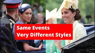 Kate and Meghan Style Feud! Catherine vs Meghan's Fashion Looks At The Same Events