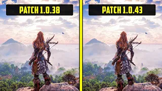 Horizon Forbidden West PC - Patch 1.0.43 vs 1.0.38 Performance Comparison