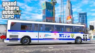 Police bus patrol!! Good or Bad idea?! (GTA 5 Mods - LSPDFR Gameplay)
