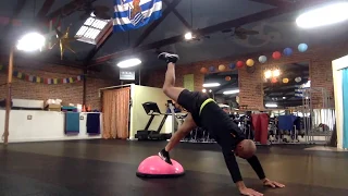 Advanced BOSU workout - CORONAVIRUS quarantine class - intense creative fitness sweat