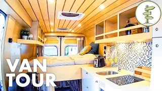 Super Smart Camper Van Design with Lots of Great Ideas!  Full Tour