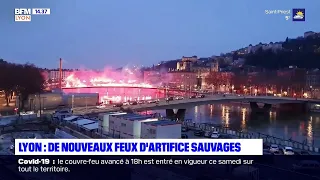 De nouveaux feux d'artifice sauvages ont illuminé le ciel de Lyon samedi soir