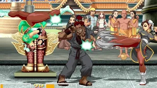 Ultra Street Fighter 2 Buddy battle Double Chun Li highest difficulty sandwich strategy