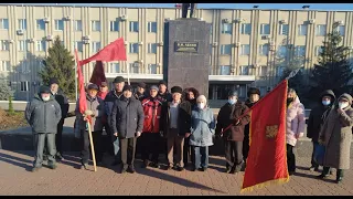 Митинг в г. Россошь 5 декабря - в день Сталинской Конституции 1936 года