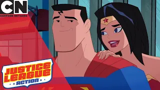 Justice League Action | Superman and Wonder Woman Are Dating | Cartoon Network UK 🇬🇧