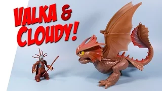 How to Train Your Dragon Deluxe Riders Valka & Cloudjumper Toy Rare