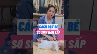 Cách đặt bé sơ sinh nằm sấp