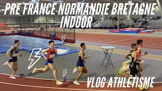 VLOG Athlétisme - Pre France Indoor Normandie Bretagne - record sur 3000m pulvérise 🤯