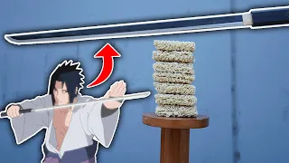 How Many Ramen Packets Can Sasuke's Katana Slice?