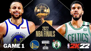 Boston Celtics VS Golden State Warriors - Game 1 - 2022 NBA Finals FULL GAME - NBA 2K22