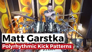 Matt Garstka practicing polyrhythms with the kick drum