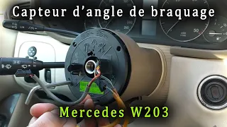 MERCEDES W203 changing steering angle sensor