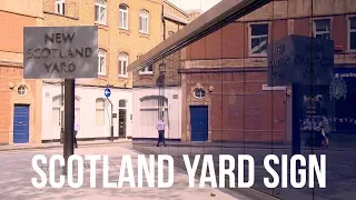 The New Scotland Yard sign